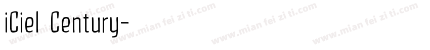 iCiel Century字体转换